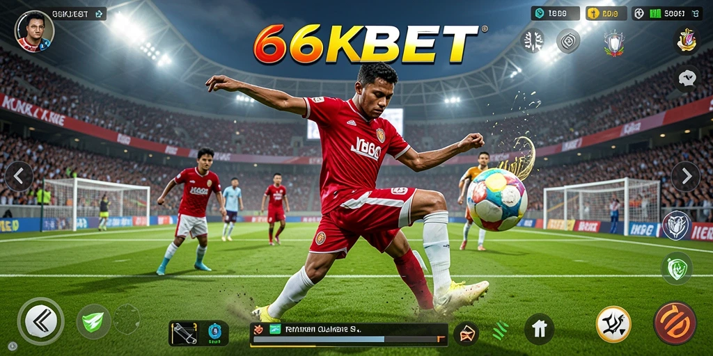 Tampilan gameplay interaktif di aplikasi 66KBET untuk penggemar olahraga.