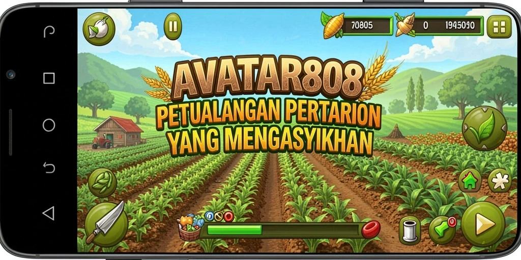 Tampilan menarik dari gameplay Farming AVATAR808 yang seru.