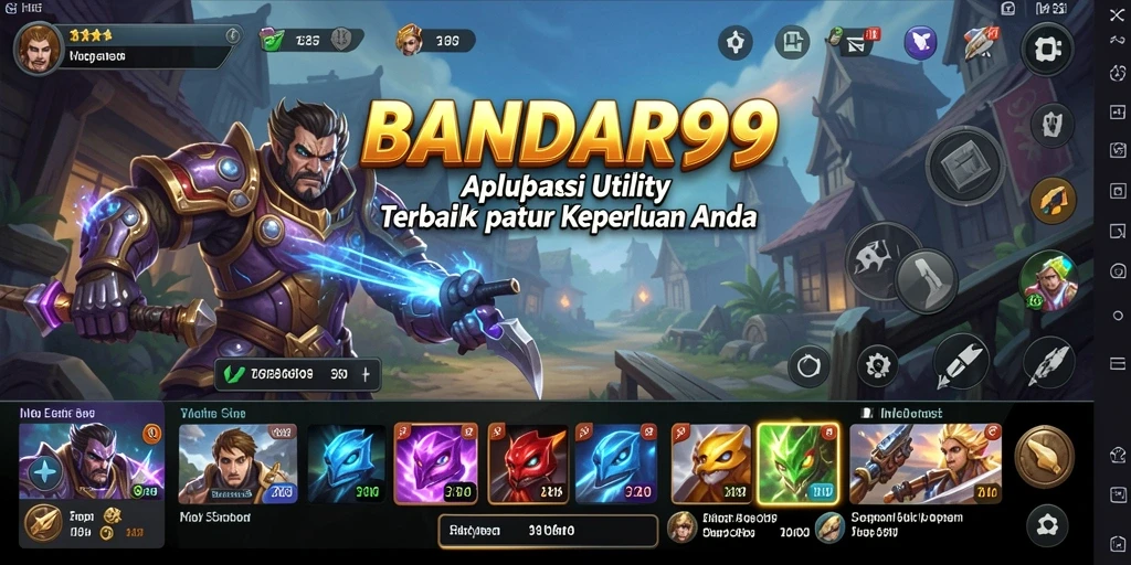 Tampilan antarmuka utama BANDAR99 yang user-friendly dan intuitif.