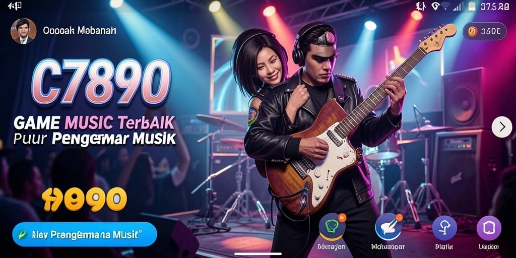 Gameplay seru dengan tantangan musik yang menarik di C7890.