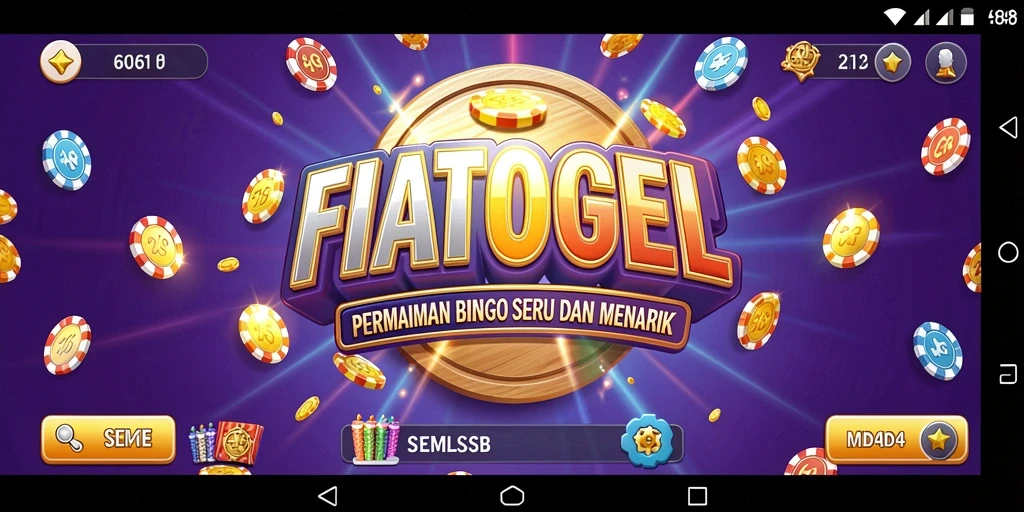 Tampilan gameplay seru dari FIATOGEL dengan tema Bingo yang menarik.