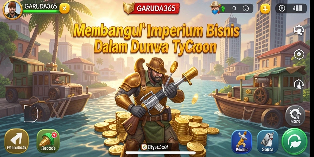 Screenshot utama GARUDA365 menampilkan gameplay Tycoon yang penuh strategi.