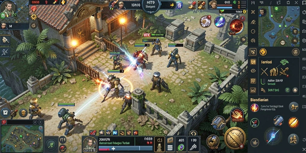 Tangkapan layar <strong>HIT9</strong> menampilkan aksi strategi yang intens.