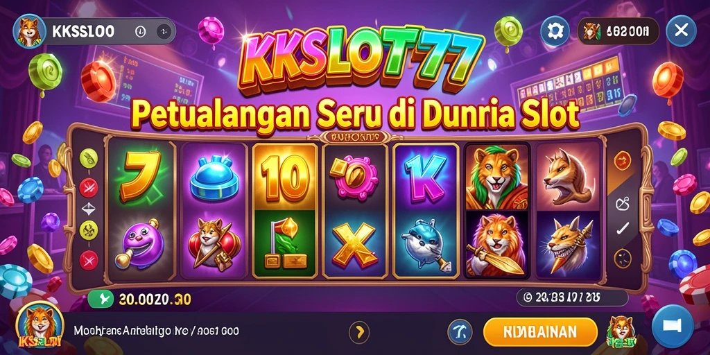 Gameplay KKSLOT777 menampilkan petualangan slot yang mendebarkan.