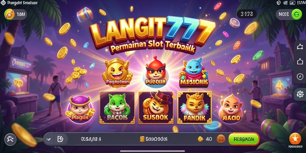 Gameplay LANGIT777 yang mendebarkan dengan berbagai tema slot.