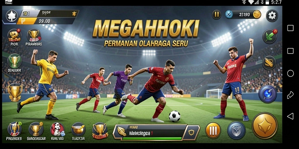 Screenshot gameplay MEGAHOKI yang seru dan kompetitif.