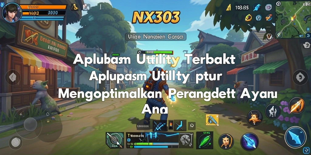 Tampilan utama NX303 yang menunjukkan fungsionalitas Utility.