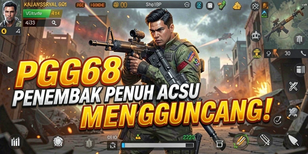 Tangkapan layar menampilkan aksi mendebarkan dalam PGG68.
