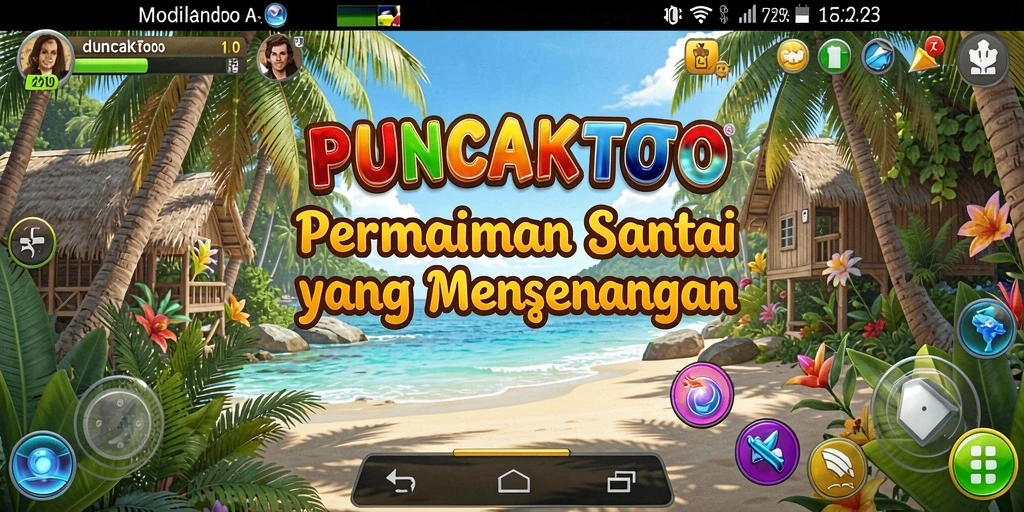 Screenshot utama dari permainan PUNCAKTOTO yang menampilkan gameplay yang mengasyikkan.