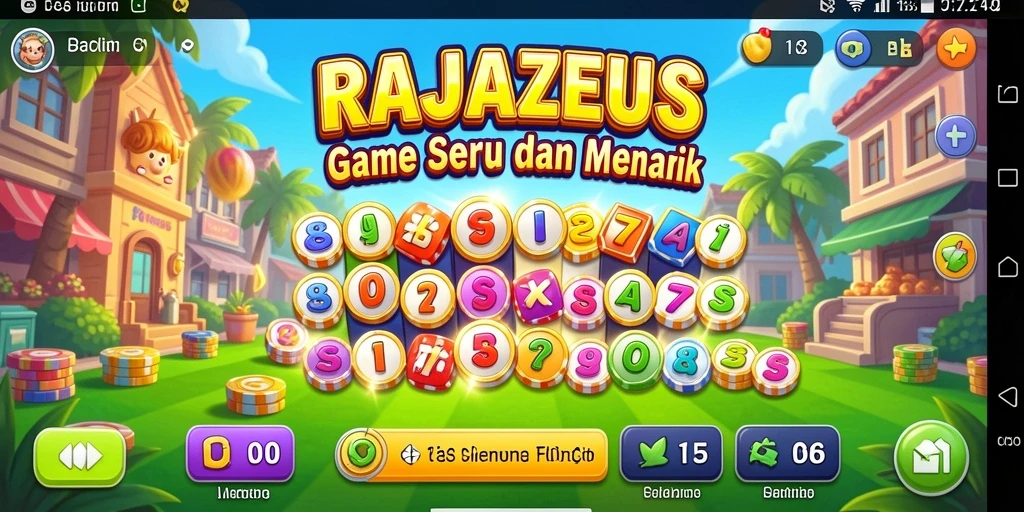 Tampilan gameplay RAJAZEUS yang seru dan interaktif.