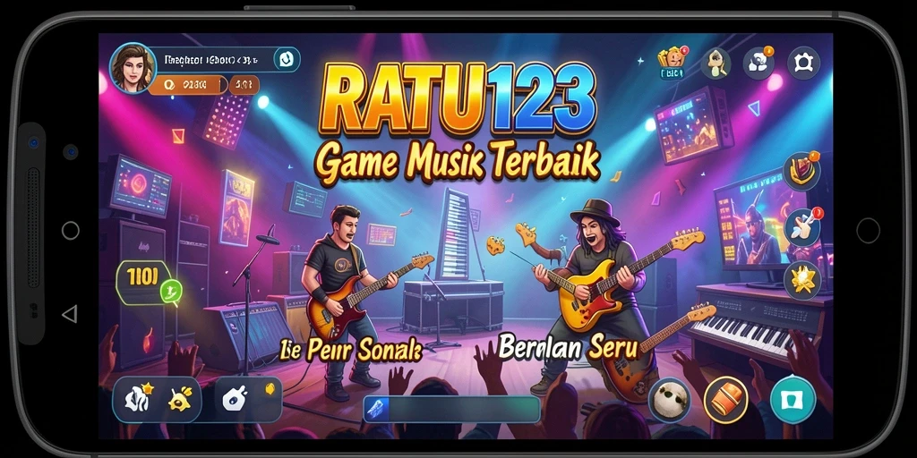 Tampilan gameplay yang seru dan interaktif dalam RATU123.