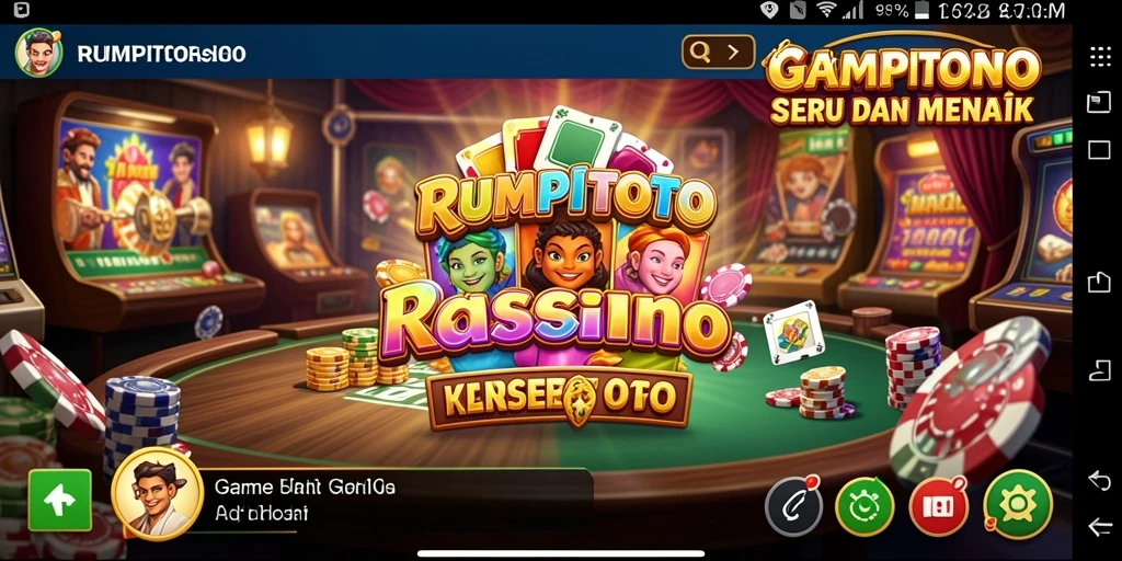 Screenshot gameplay RUMPITOTO yang menunjukkan keseruan permainan Kasino.