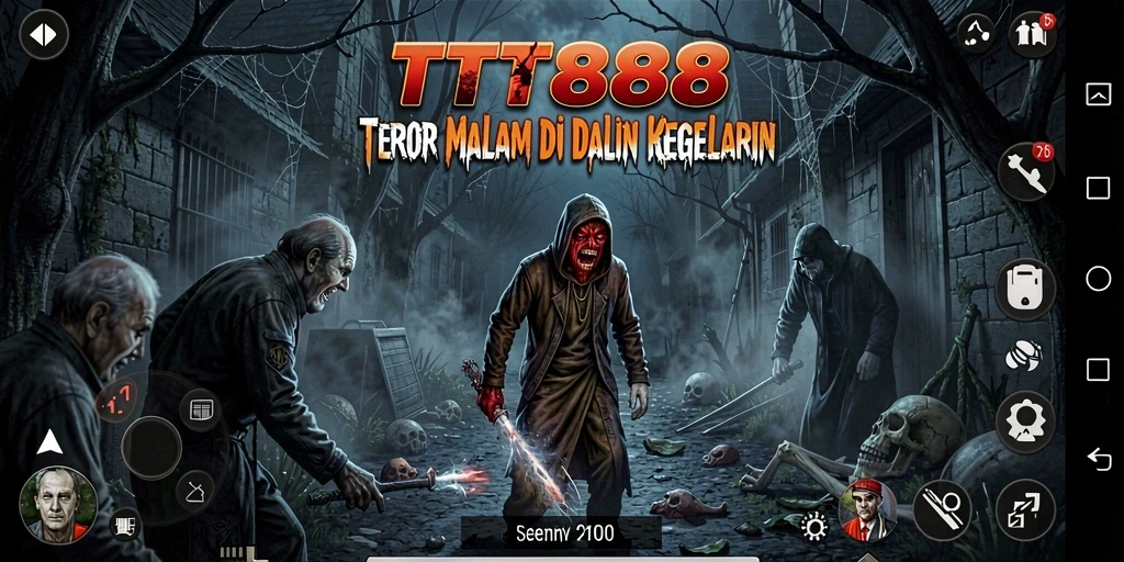 Screenshot gameplay TTT888 yang menampilkan suasana Horror yang mendebarkan.