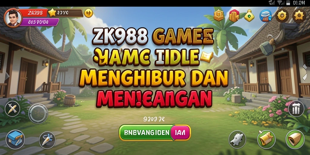 Tangkapan layar ZK988 menampilkan karakter dan antarmuka gameplay yang menarik.
